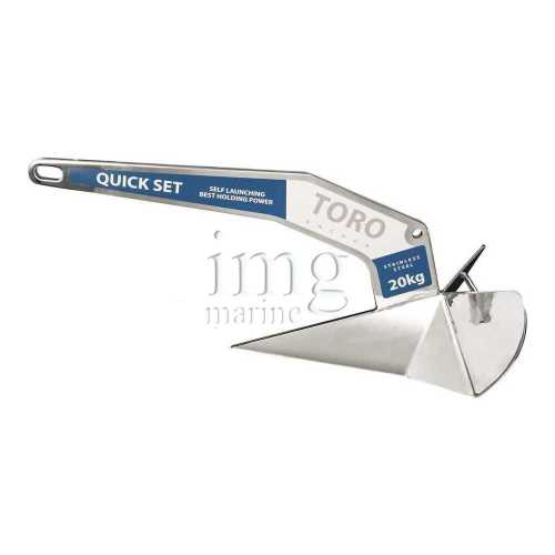 Ancora Toro originale in acciaio inox aisi 316