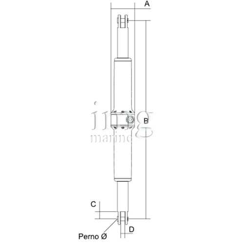 Tendistrallo a manovella BTM Bamar - Disegno Tendistrallo a manovella BTM Bamar - Disegno
