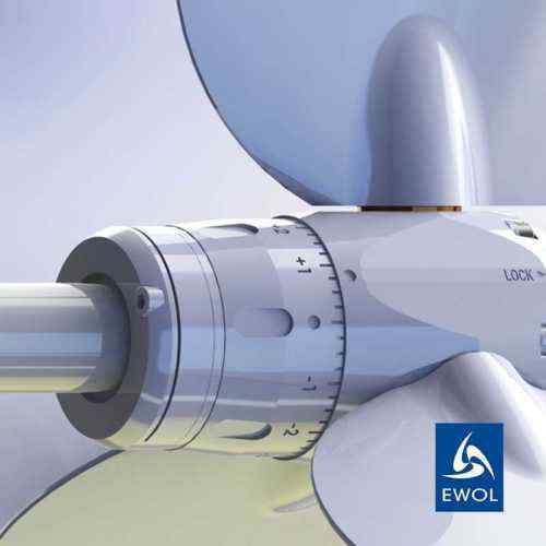 Elica tripala orientabile Ewol Andromeda regolazioni