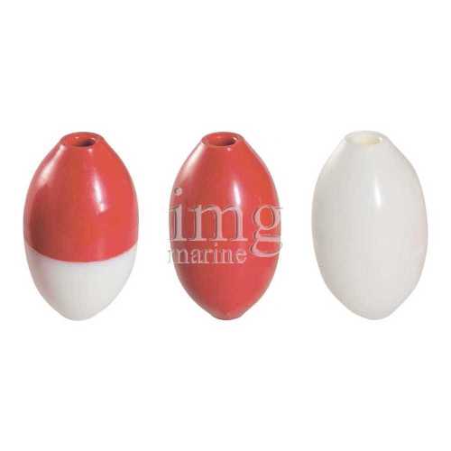 Galleggiante bicolor con foro passante