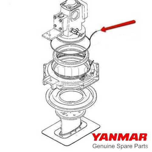 Fascetta per sail drive Yanmar SD-B disegno