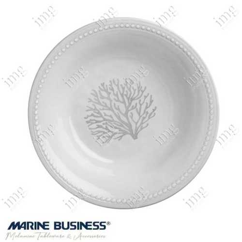 Piatti fondi Coral Harmony infrangibili in melamina Marine Business