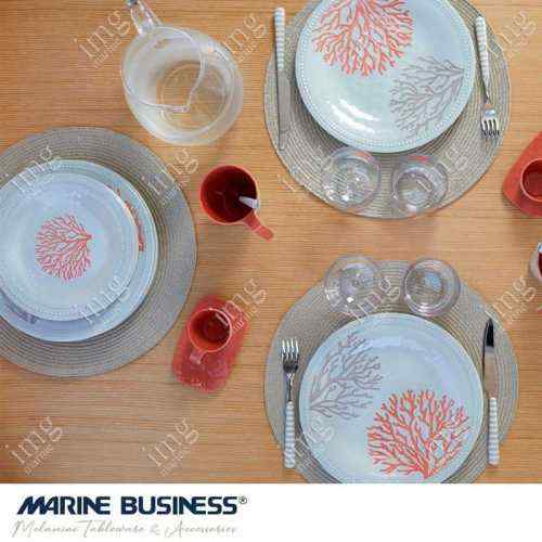Stoviglie Coral Harmony infrangibili in melamina Marine Business