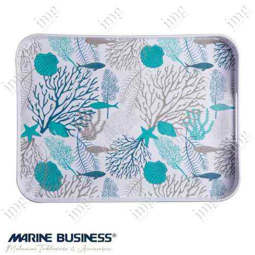 Vassoio Coastal Marine Business infrangibile in melamina con antiscivolo