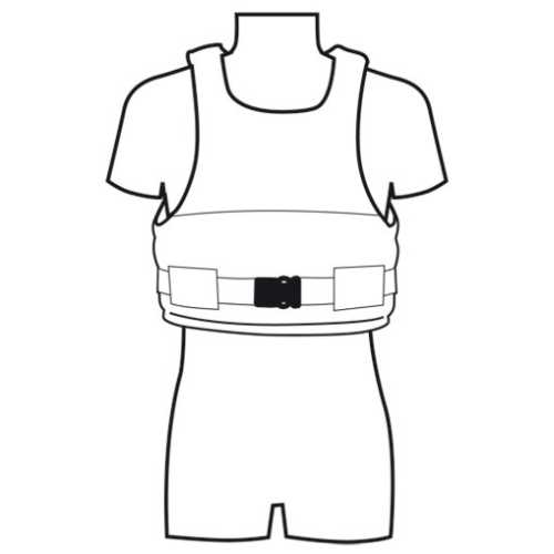 Giubbotto Wind aiuto al galleggiamento Veleria San Giorgio disegno