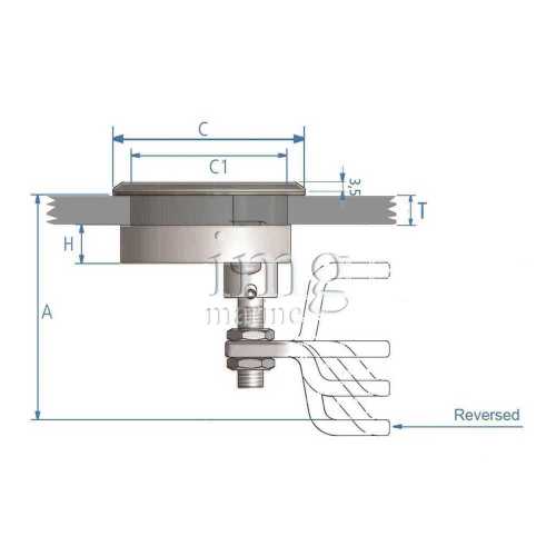 Chiusura a compressione Roca 61 disegno