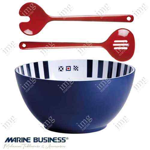 Insalatiera con posate serie Venezia Marine Business in melamina infrangibile