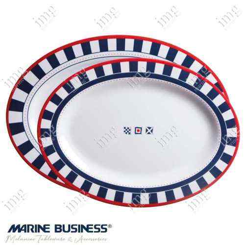 2 Piatti da portata infrangibili Venezia Marine Business in melamina