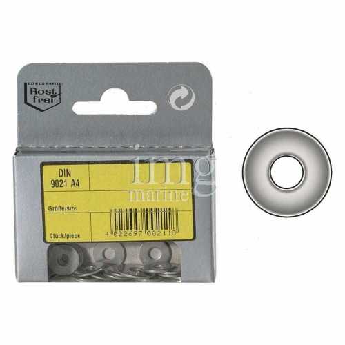 Rondelle Piane 3 volte il foro acciaio inox A4 DIN 9021