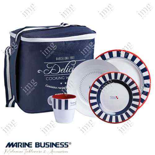 Stoviglie Venezia 17 pz infrangibili in melamina Marine Business