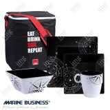 Stoviglie Lombok 17 pz Marine Business infrangibili in melamina