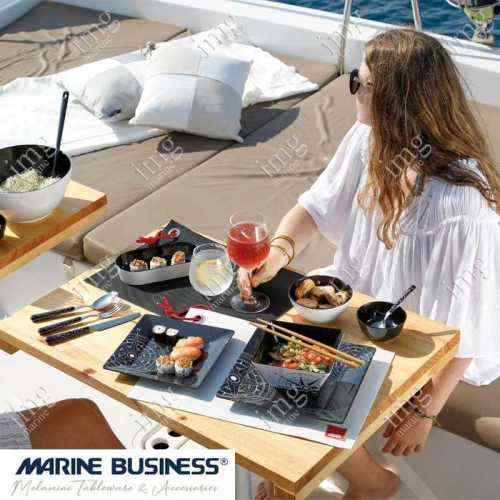 Stoviglie infrangibili Marine Business in melamina serie Lombok