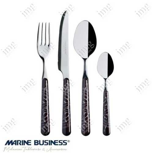 Posate Lombok Marine Business 34 pezzi in acciaio inox 18/10 e ABS