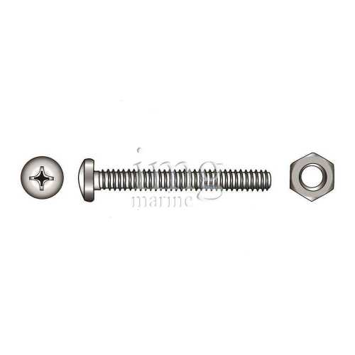 Viti testa cilindrica acciaio inox A4 DIN 7958 Blister disegno