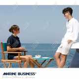 Sedia e Sgabello Teak pieghevoli Marine Business color Turchese