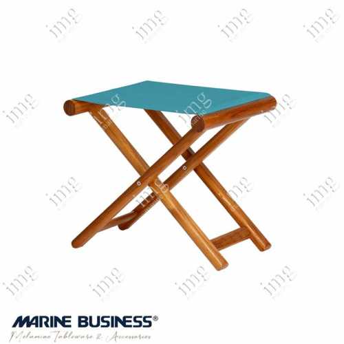 Sgabello Teak pieghevole Turchese Marine Business