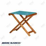 Sgabello Teak pieghevole Turchese Marine Business