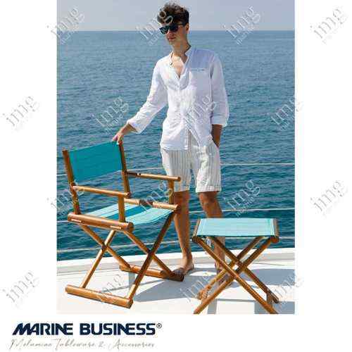 Sedia Regista Turchese in Teak pieghevole Marine Business Sedia Regista Turchese in Teak pieghevole Marine Business