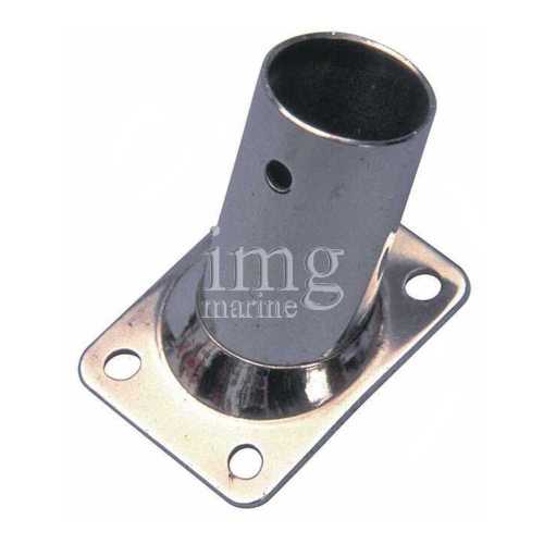 Base rettangolare inclinata 60° stampata inox 316