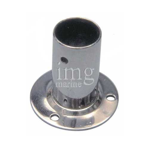 Base tonda 90° stampata inox 316