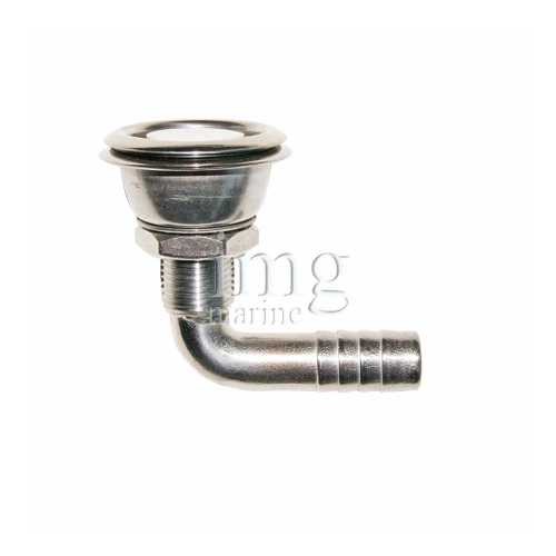 Sfiato curvo inox ad incasso