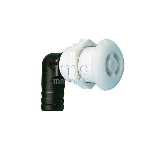 Sfiato in plastica tondo curvo