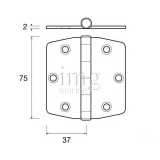 Cerniera biscotto SQ/M In Acciaio Inox Extracrome misure