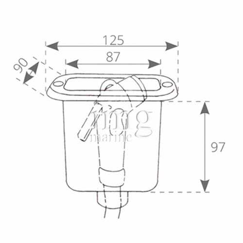 Contenitore porta doccia in PVC - Misure Contenitore porta doccia in PVC - Misure