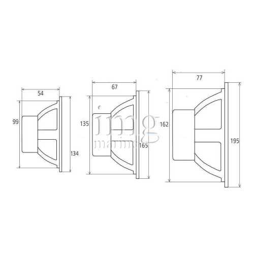 Altoparlante stagno XS Classic Fusion misure