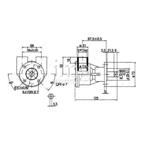 Pompa ST143 Flangiata Ancor disegno