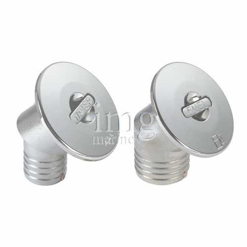 Tappo imbarco inclinato 30° ottone