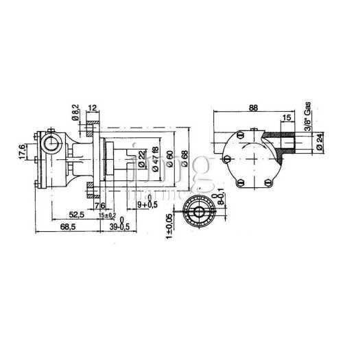 Pompa ST136 ANCOR misure