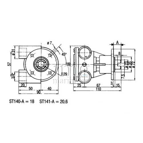 Pompa ST147 ANCOR misure