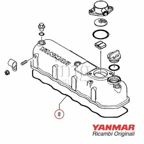 Guarnizione coperchio punterie Yanmar 4JH