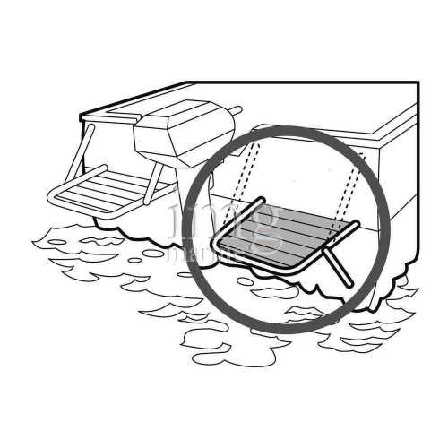 Plancetta di poppa Teak disegno