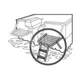 Plancetta di poppa Teak con scaletta disegno