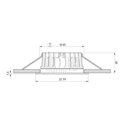 Faretto Led inox Marina disegno