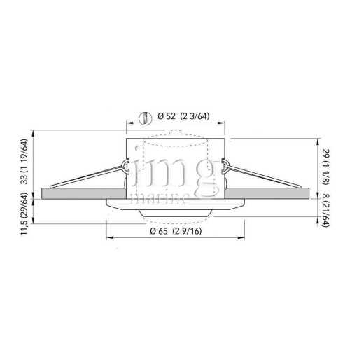 Faretto orientabile Lucille misura