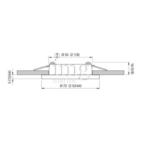 Faretto Led Ted N IP40 misure