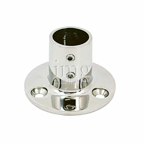 Base tonda 90° microfusa inox 316