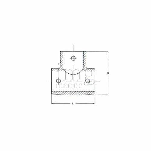 Raccordo a T dritto microfuso inox 316 misure