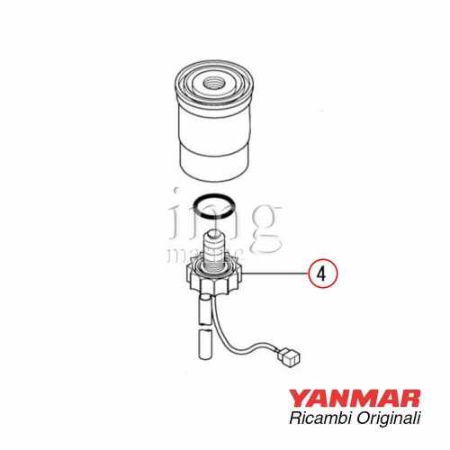 Sensore filtro gasolio motori serie 4JH Yanmar