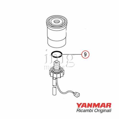 Oring Yanmar sensore filtro gasolio 4JH - disegno