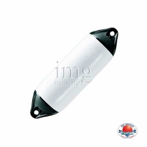 Parabordo Polyform Norway serie F con calotta nera