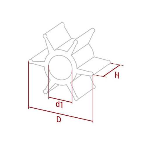 Girante 119175-42650 Yanmar originale motori 4LHA