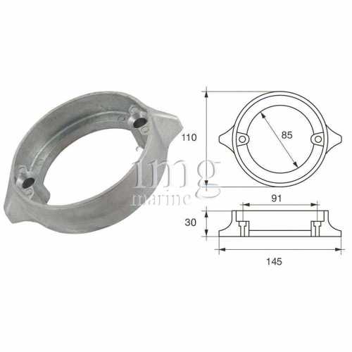 Anodo a collare per piede Duo Prop basso VOLVO 290