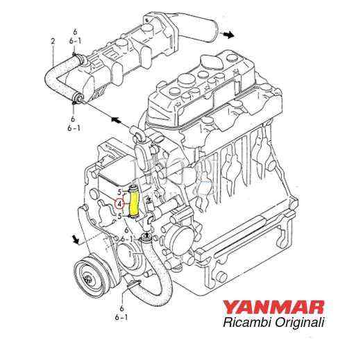 Tubo acqua raffredamento 3 motore 3HM35