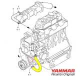Tubo acqua raffredamento 1 motore 3HM35