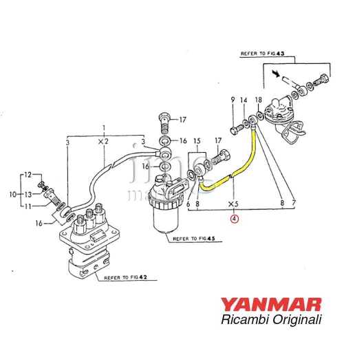 Tubo carburante Yanmar motori serie HM