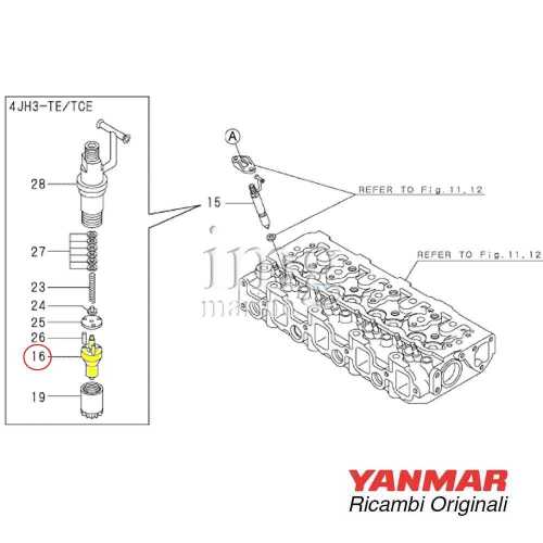 Ricambio polverizzatore 4JH3-DTE